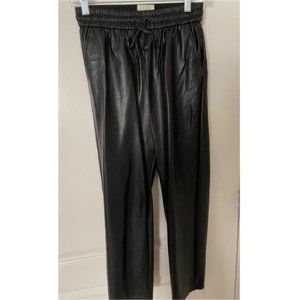 Aritzia Wilfred Free Black Vegan Leather Jogger XS